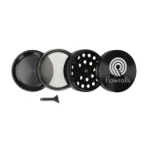 mlynek-flowrolls-63mm-4-czesci-czarny