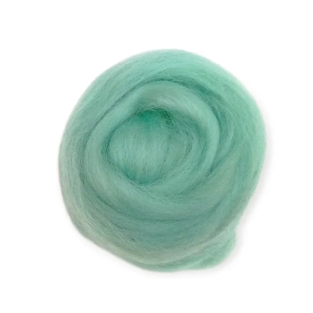 Wełna, czesanka polska, 10g- mięta