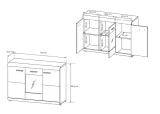 link-komoda-120-3d-dab-sonoma-stan-nowy
