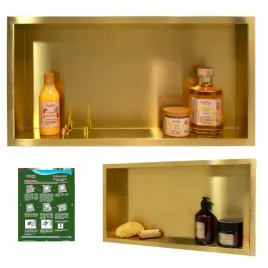 polka-wnekowa-zlota-z-kolnierzem-60x30x7-cm-stal-nierdzewna