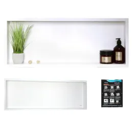 polka-wnekowa-biala-z-kolnierzem-90x30x7-cm-stal-nierdzewna