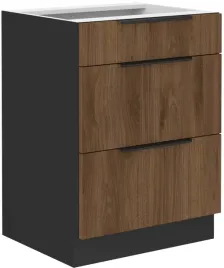 szafka-kuchenna-stojaca-3-szuflady-60cm-mona-orzech-okapi-i-czarny-korpus