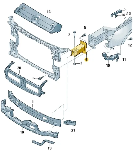 strefa-zgniotu-przod-prawa-audi-a4-b9-oryginal-stan-nowy