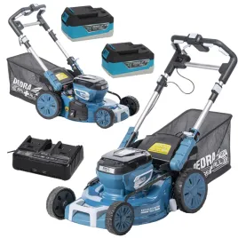zestaw-kosiarka-akumulatorowa-46cm-z-napedem-aku-2x5ah-i-ladowarka-dedra