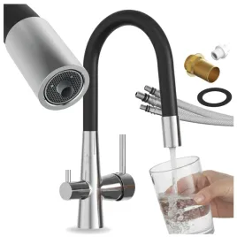 bateria-kuchenna-trojdrozna-kran-elastyczny-do-filtra-wody-3w1-fluo-chrom