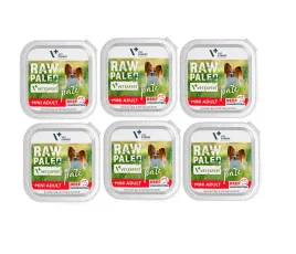 vetexpert-raw-paleo-pate-mini-adult-beef-6x150g
