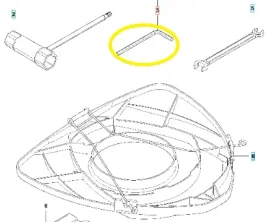 klucz-143r-ii-226k-husqvarna-505311901