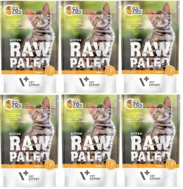 vetexpert-raw-paleo-cat-kitten-turkey-6x100g