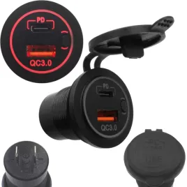 ladowarka-samochodowa-montazowa-usb-z-wylacznikiem-usb-c-pd-i-qc3-0-do-auta