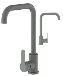 bateria-kuchenna-do-zlewozmywaka-szara-kran-wysoki-zaokraglony-steel