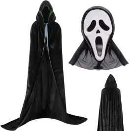 kostium-stroj-halloween-smierc-czarna-peleryna-plaszcz-welur-maska-krzyk-l