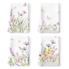 arquiel-sciereczki-kuchenne-bawelniane-4-sztuki-lila-kwiat-50x70cm