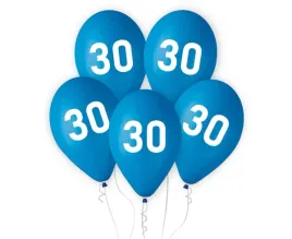 balony-niebieskie-na-30-urodziny-30cm-5-sztuk-gz-30n5