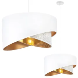 lampa-wiszaca-sufitowa-zyrandol-z-nowoczesnym-bialo-zlotym-abazurem-siatka