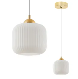 lampa-sufitowa-wiszaca-zyrandol-zlota-bialy-walec-ryflowany-glamour-e27