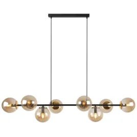 lampa-sufitowa-wiszaca-zyrandol-czarno-zloty-szklane-kule-loft-do-kuchni