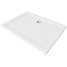 mexen-flat-brodzik-prostokatny-slim-120-x-100-cm-bialy-syfon-zloty