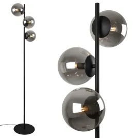 lampa-stojaca-podlogowa-czarna-grafitowe-klosze-kule-szklane-3xe14-loft