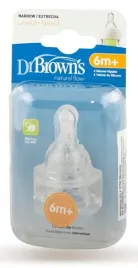 smoczek-dr-brown-s-standard-6m-poziom-3-2-szt