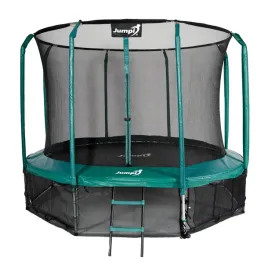trampolina-ogrodowa-jumpi-374cm-12ft-maxy-comfort-zielona-z-wewnetrzna-siat