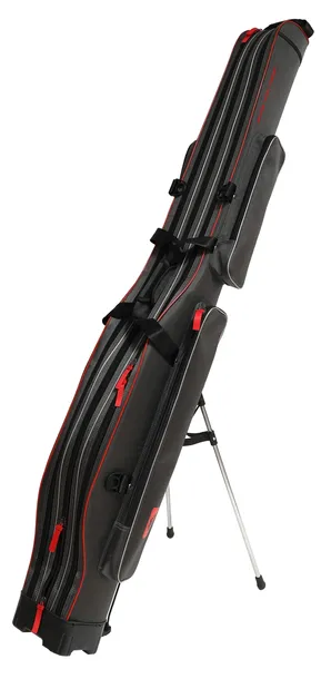 MIKADO SZTYWNY POKROWIEC NA WĘDKI 3 KOMOROWY 140CM +NOGI