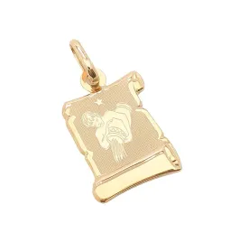 zlota-zawieszka-585-duzy-znak-zodiaku-wodnik-na-papirusie-grawer-gratis