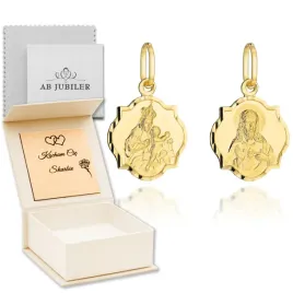zlota-585-zawieszka-medalik-szkaplerz-diamentowany-chrzest-komunia-grawer