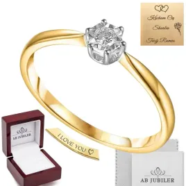zloty-pierscionek-zareczynowy-585-brylant-0-14ct-modny-klasyk