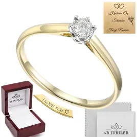 zloty-pierscionek-zareczynowy-585-brylant-0-08ct-modny-klasyk