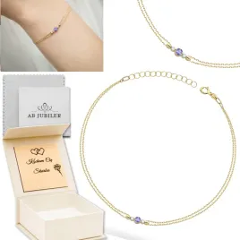 zlota-bransoletka-585-tanzanit-i-brylanty-elegancki-prezent-grawer-gratis