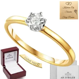 zloty-pierscionek-zareczynowy-585-brylant-0-08ct-modny-klasyk