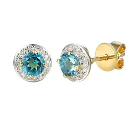 zlote-kolczyki-585-topaz-niebieski-diamenty-sztyft-elegancki-prezent