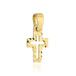 zloty-krzyzyk-diamentowany-delikatny-proba-585-na-prezent-chrzest-komunie