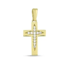 zloty-krzyzyk-z-cyrkoniami-elegancki-na-prezent-585-chrzest-komunie-pudelko