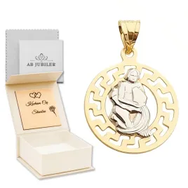 zlota-zawieszka-585-znak-zodiaku-wodnik-z-pudelkiem-dedykacja-i-sciereczka