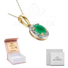 zlota-585-zawieszka-szmaragd-i-diamenty-elegancki-prezent-grawer-gratis