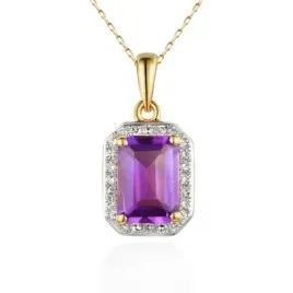 zlota-14k-zawieszka-ametyst-brylanty-na-prezent