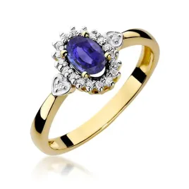 zloty-pierscionek-tanzanit-diamenty-proba-585