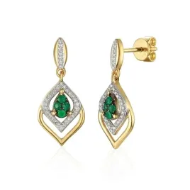 zlote-kolczyki-dzien-kobiet-szmaragd-diamenty-sztyft-585-eleganckie-grawer