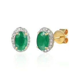 zlote-585-kolczyki-szmaragd-diamenty-sztyft-dla-kobiety-elegancki-prezent