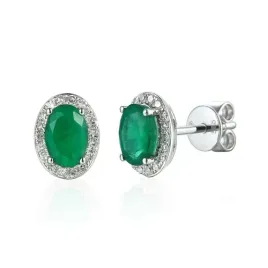 zlote-kolczyki-585-szmaragd-diamenty-sztyft-biale-zloto-elegancki-prezent