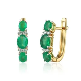 zlote-kolczyki-585-szmaragd-diamenty-angielskie-zapiecie-eleganckie-grawer