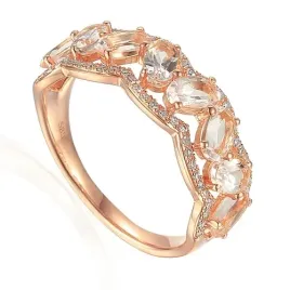 pierscionek-585-morganit-diamenty-grawer