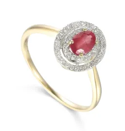 zloty-pierscionek-585-rubin-i-diament-prezent