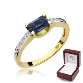 pierscionek-585-szafir-diamenty-idealny-na-prezent
