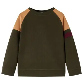 bluza-dziecieca-kolor-ciemne-khaki-i-camelowy-140
