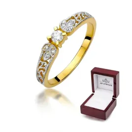 zloty-pierscionek-585-zareczynowy-brylanty-013ct