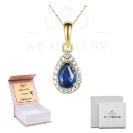 zlota-585-zawieszka-lezka-szafir-diamenty-elegancki-prezent-grawer-gratis