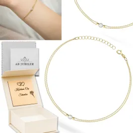 zlota-bransoletka-585-brylant-010ct-elegancki-prezent-grawer-i-pudeleczko