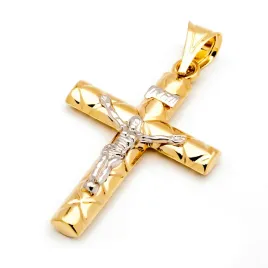 zloty-krzyzyk-z-jezusem-proba-585-meski-na-prezent-chrzest-komunie-grawer